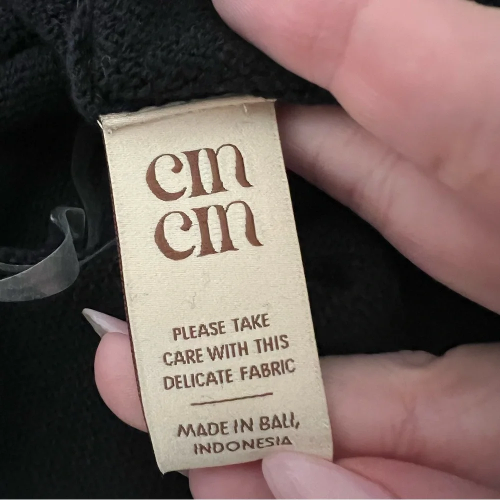 NEW NWT Cin Cin Empire Strapless Knit Cutout Maxi Dress In Black